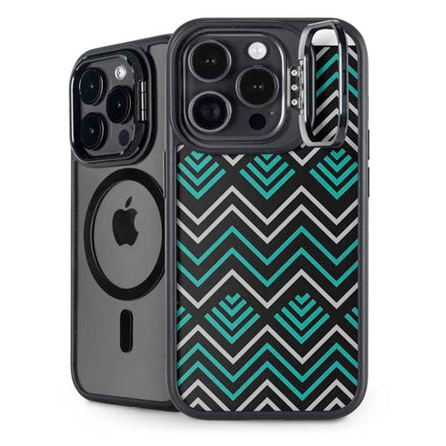 Techno Chevron iPhone 16 Pro Kickstand Case